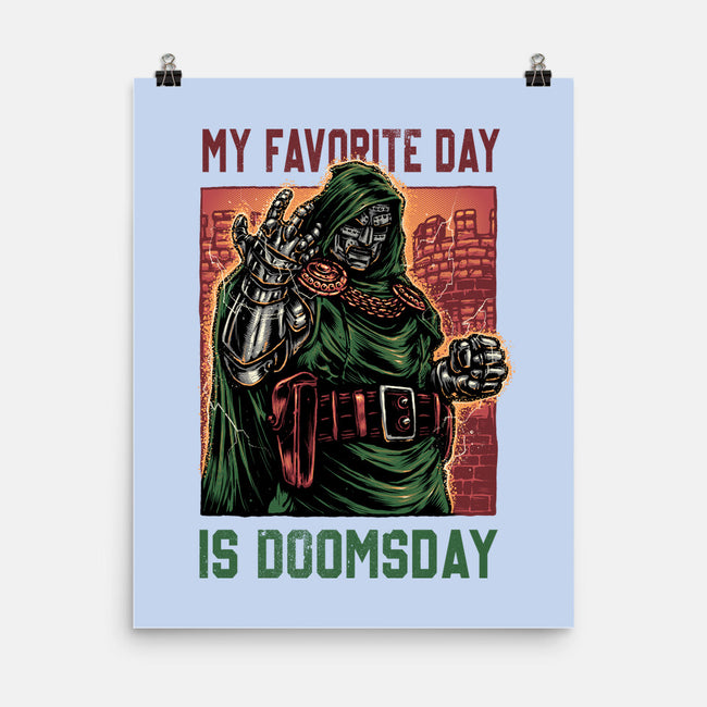 My Favorite Day Is Doomsday-None-Matte-Poster-glitchygorilla