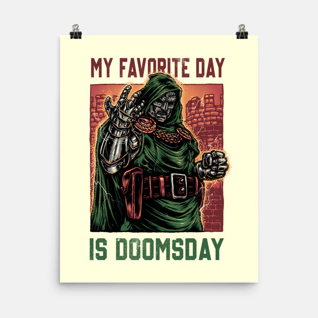 My Favorite Day Is Doomsday-None-Matte-Poster-glitchygorilla