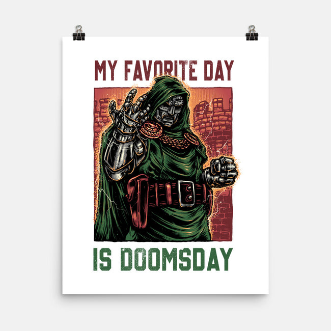 My Favorite Day Is Doomsday-None-Matte-Poster-glitchygorilla