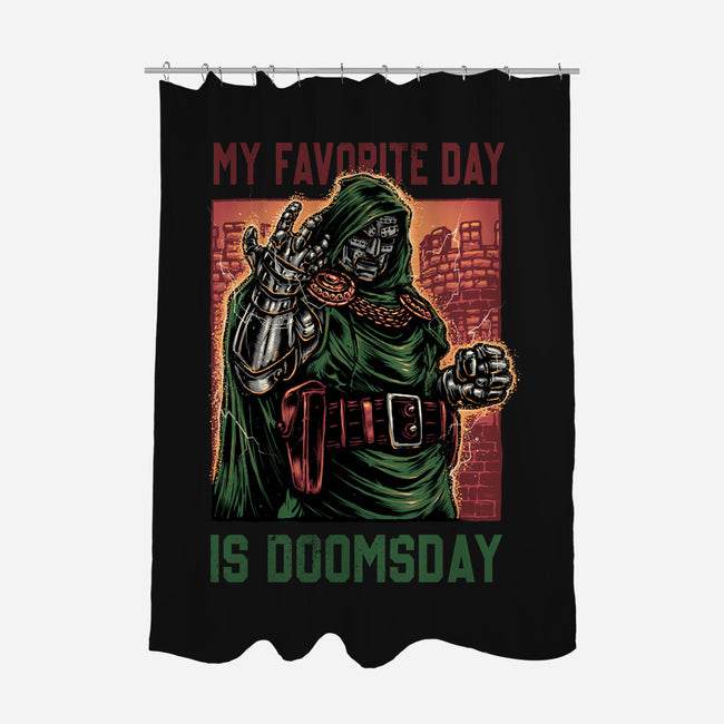 My Favorite Day Is Doomsday-None-Polyester-Shower Curtain-glitchygorilla