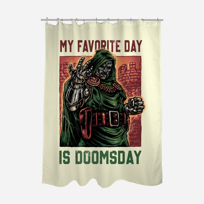 My Favorite Day Is Doomsday-None-Polyester-Shower Curtain-glitchygorilla