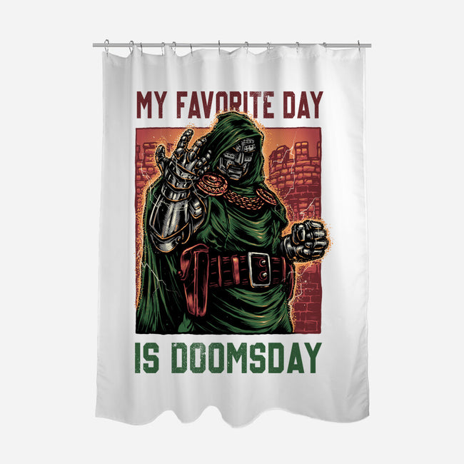 My Favorite Day Is Doomsday-None-Polyester-Shower Curtain-glitchygorilla