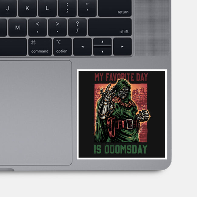 My Favorite Day Is Doomsday-None-Glossy-Sticker-glitchygorilla