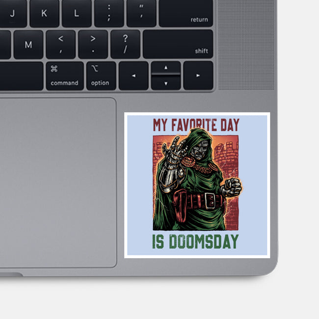 My Favorite Day Is Doomsday-None-Glossy-Sticker-glitchygorilla