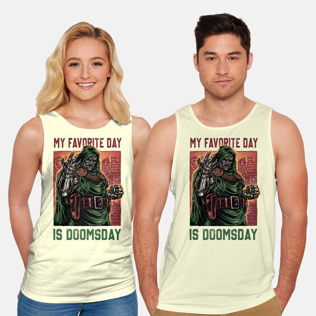 My Favorite Day Is Doomsday-Unisex-Basic-Tank-glitchygorilla