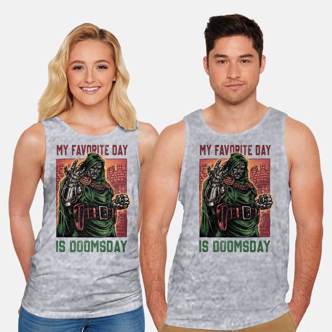 My Favorite Day Is Doomsday-Unisex-Basic-Tank-glitchygorilla