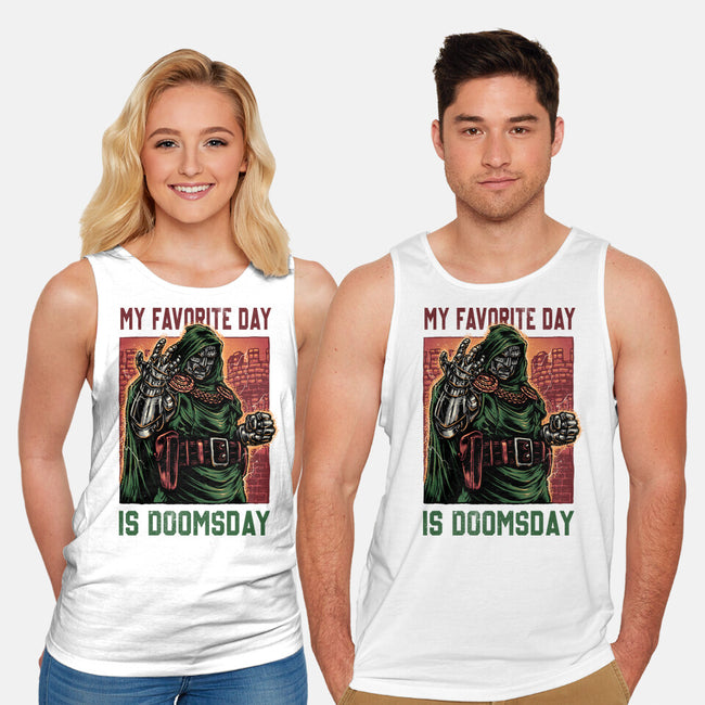 My Favorite Day Is Doomsday-Unisex-Basic-Tank-glitchygorilla