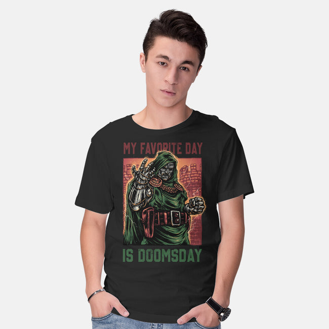 My Favorite Day Is Doomsday-Mens-Basic-Tee-glitchygorilla