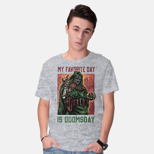 My Favorite Day Is Doomsday-Mens-Basic-Tee-glitchygorilla