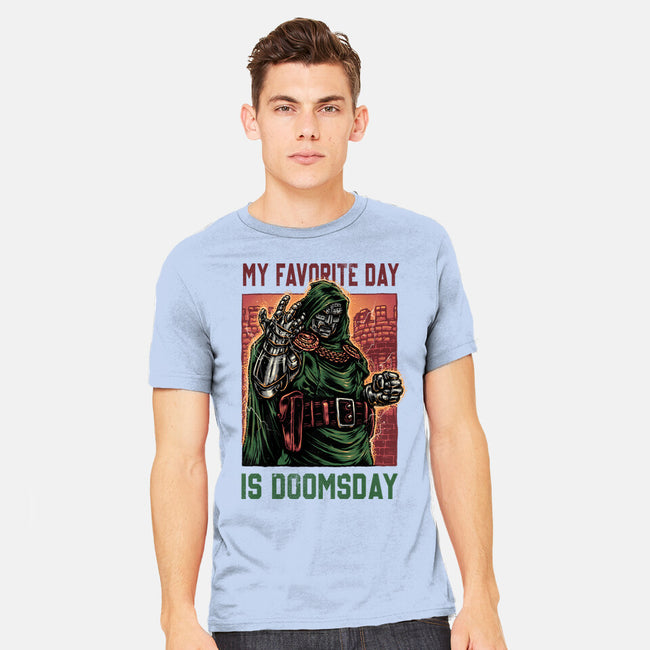 My Favorite Day Is Doomsday-Mens-Heavyweight-Tee-glitchygorilla