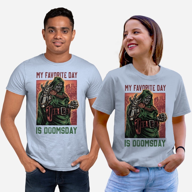 My Favorite Day Is Doomsday-Unisex-Basic-Tee-glitchygorilla