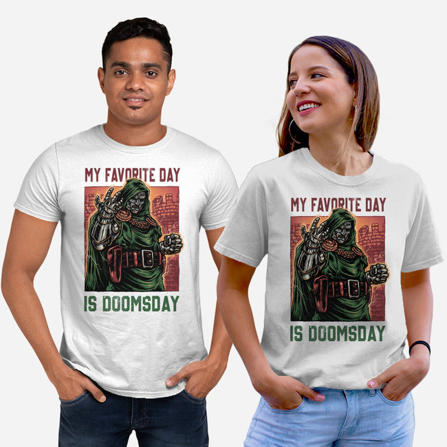 My Favorite Day Is Doomsday-Unisex-Basic-Tee-glitchygorilla