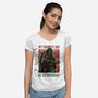 My Favorite Day Is Doomsday-Womens-V-Neck-Tee-glitchygorilla