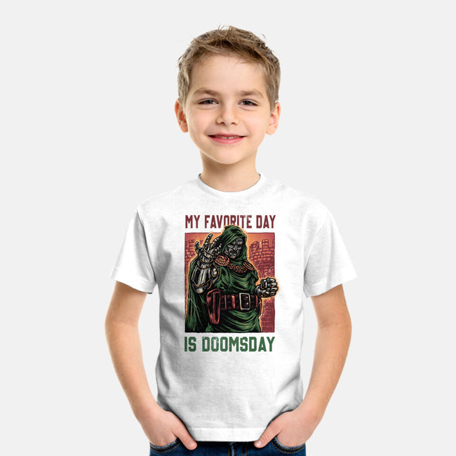 My Favorite Day Is Doomsday-Youth-Basic-Tee-glitchygorilla