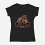 Trust Issues Started In Troy-Womens-V-Neck-Tee-glitchygorilla