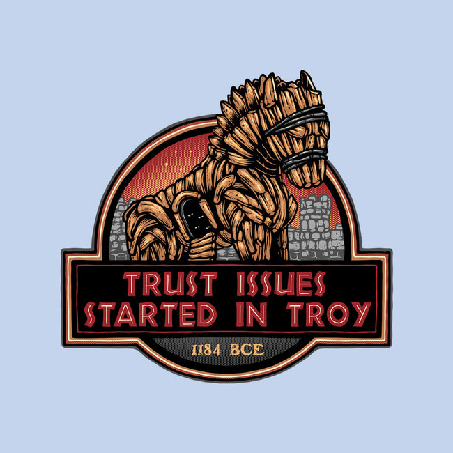 Trust Issues Started In Troy-None-Matte-Poster-glitchygorilla