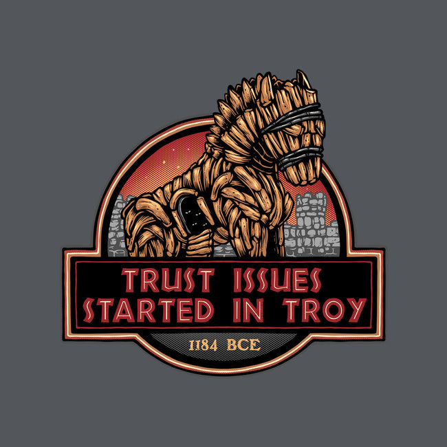 Trust Issues Started In Troy-Mens-Heavyweight-Tee-glitchygorilla