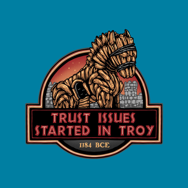 Trust Issues Started In Troy-None-Basic Tote-Bag-glitchygorilla