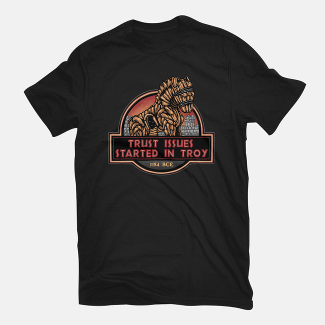 Trust Issues Started In Troy-Mens-Heavyweight-Tee-glitchygorilla