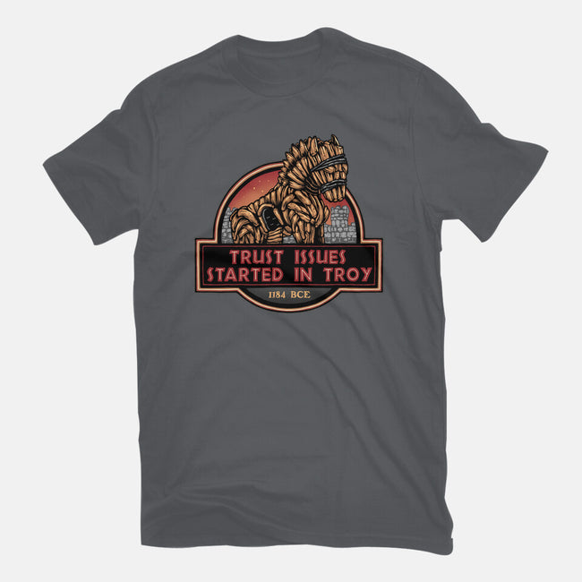 Trust Issues Started In Troy-Mens-Heavyweight-Tee-glitchygorilla