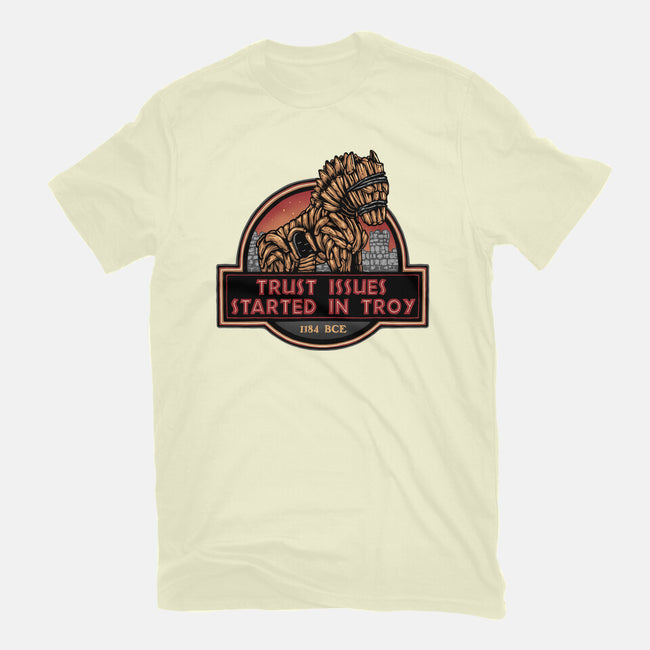 Trust Issues Started In Troy-Mens-Basic-Tee-glitchygorilla