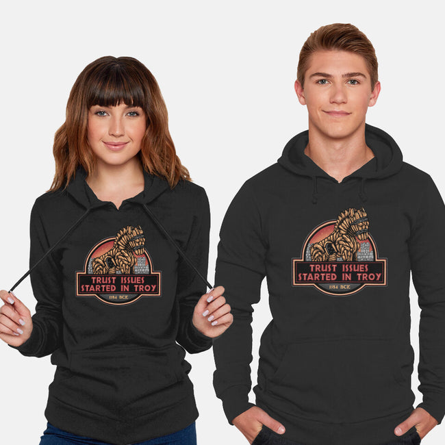 Trust Issues Started In Troy-Unisex-Pullover-Sweatshirt-glitchygorilla