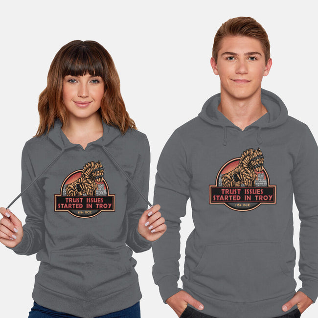 Trust Issues Started In Troy-Unisex-Pullover-Sweatshirt-glitchygorilla