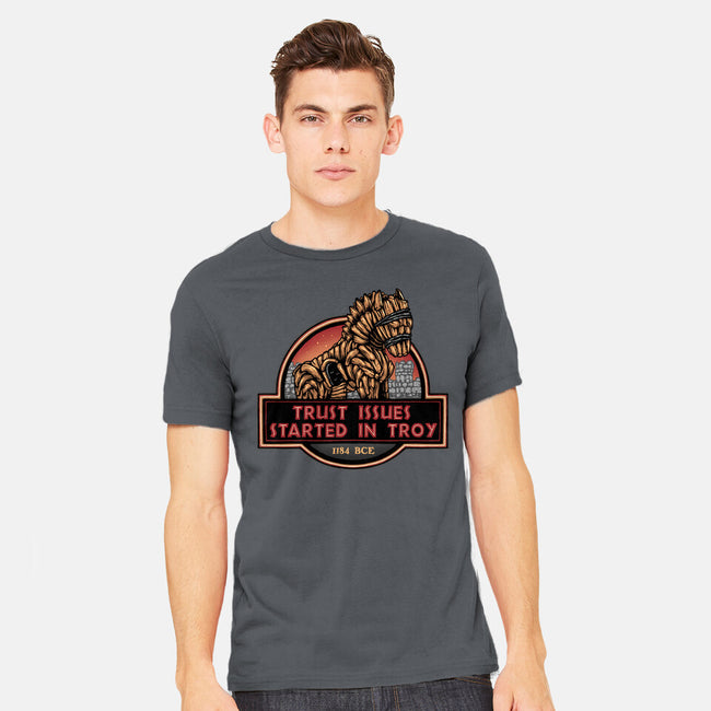 Trust Issues Started In Troy-Mens-Heavyweight-Tee-glitchygorilla