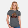 Trust Issues Started In Troy-Womens-Fitted-Tee-glitchygorilla