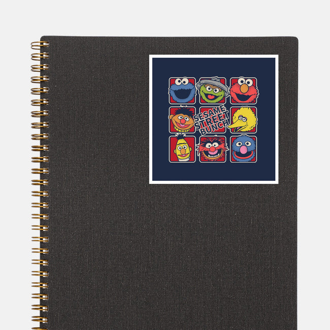 Sesame Street Bunch-None-Glossy-Sticker-turborat14