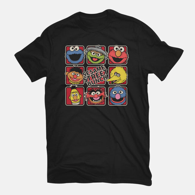 Sesame Street Bunch-Womens-Basic-Tee-turborat14