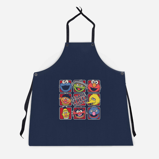 Sesame Street Bunch-Unisex-Kitchen-Apron-turborat14