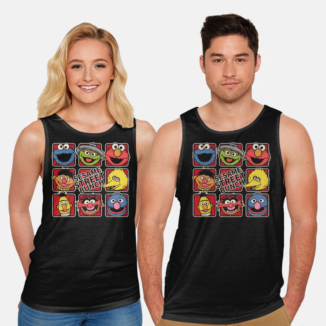 Sesame Street Bunch-Unisex-Basic-Tank-turborat14