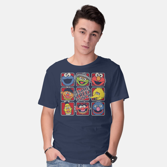 Sesame Street Bunch-Mens-Basic-Tee-turborat14