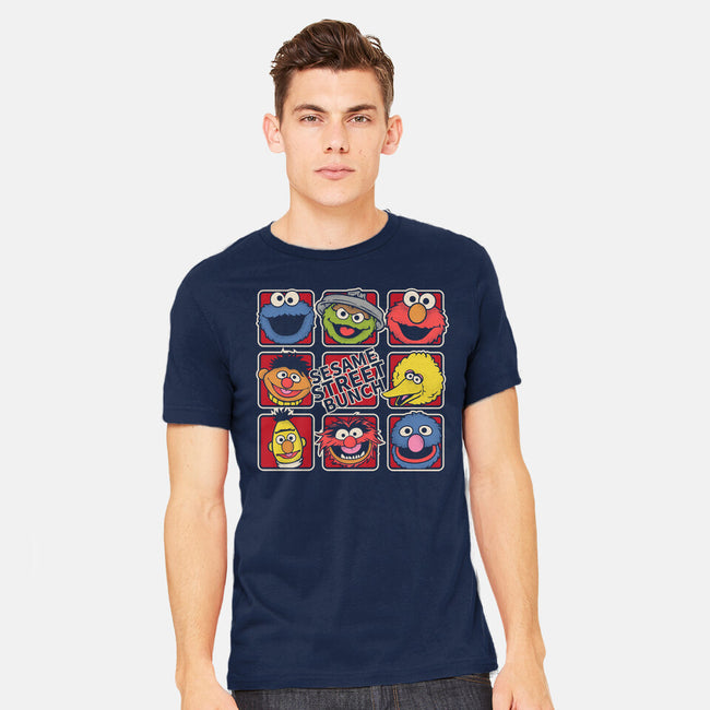 Sesame Street Bunch-Mens-Heavyweight-Tee-turborat14