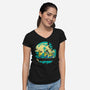 Hakuna Banana-Womens-V-Neck-Tee-turborat14
