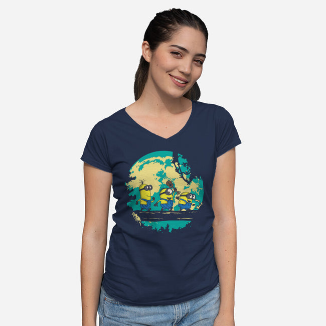 Hakuna Banana-Womens-V-Neck-Tee-turborat14
