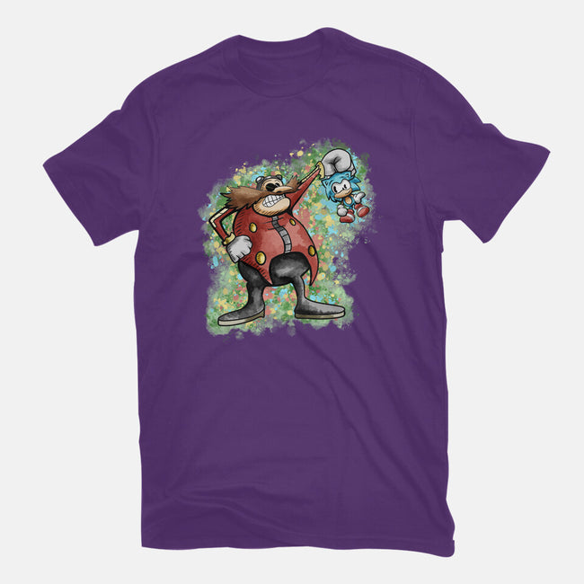 Strange Hedgehog-Womens-Basic-Tee-nickzzarto
