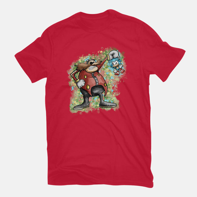 Strange Hedgehog-Mens-Basic-Tee-nickzzarto