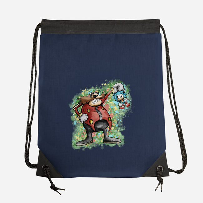 Strange Hedgehog-None-Drawstring-Bag-nickzzarto