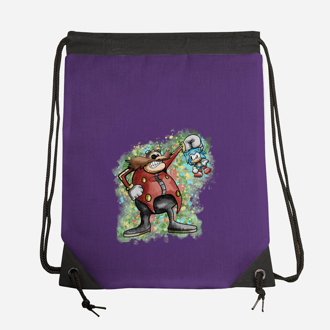 Strange Hedgehog-None-Drawstring-Bag-nickzzarto