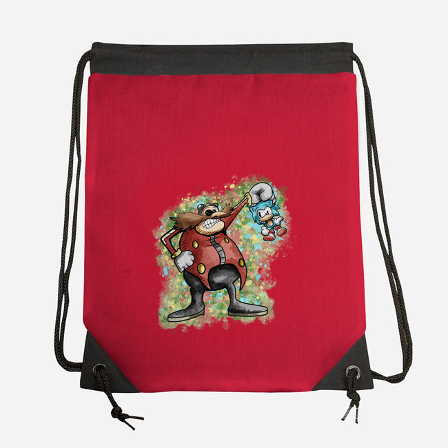 Strange Hedgehog-None-Drawstring-Bag-nickzzarto