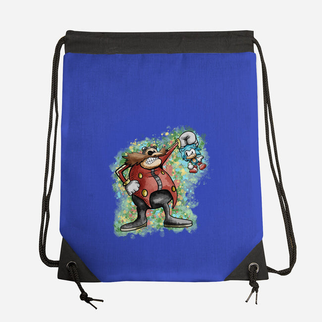 Strange Hedgehog-None-Drawstring-Bag-nickzzarto