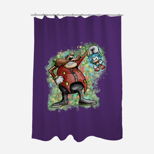 Strange Hedgehog-None-Polyester-Shower Curtain-nickzzarto