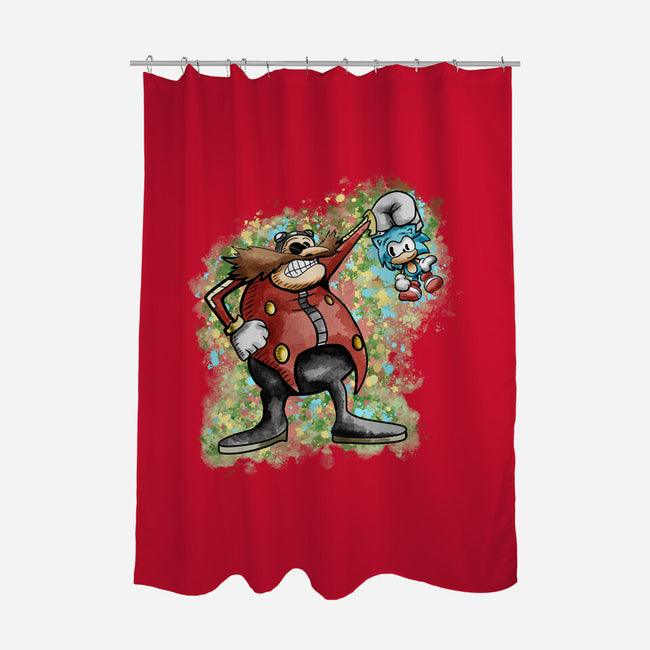 Strange Hedgehog-None-Polyester-Shower Curtain-nickzzarto