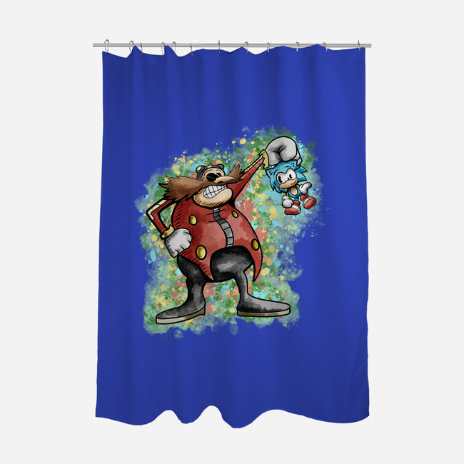 Strange Hedgehog-None-Polyester-Shower Curtain-nickzzarto