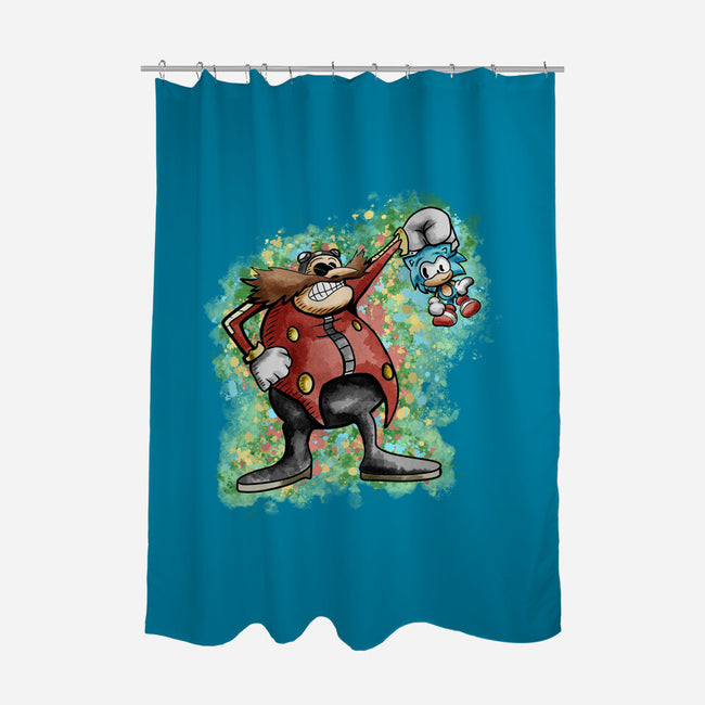 Strange Hedgehog-None-Polyester-Shower Curtain-nickzzarto