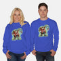 Strange Hedgehog-Unisex-Crew Neck-Sweatshirt-nickzzarto