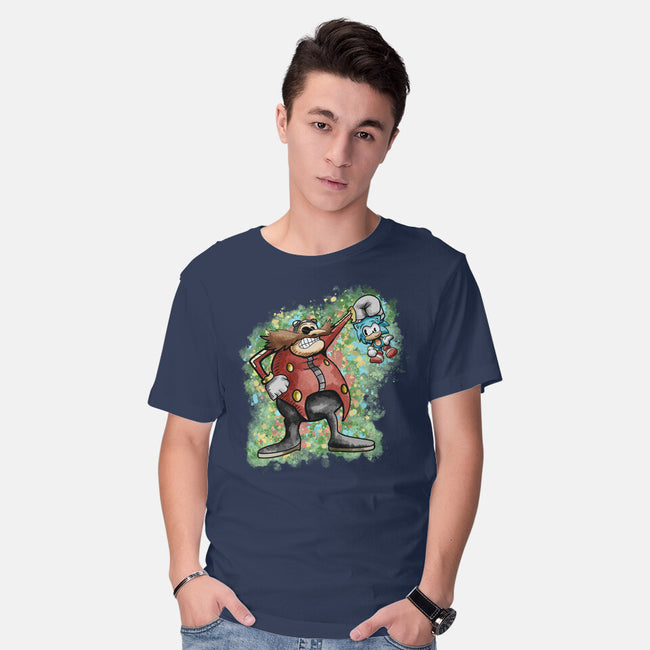Strange Hedgehog-Mens-Basic-Tee-nickzzarto