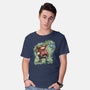Strange Hedgehog-Mens-Basic-Tee-nickzzarto